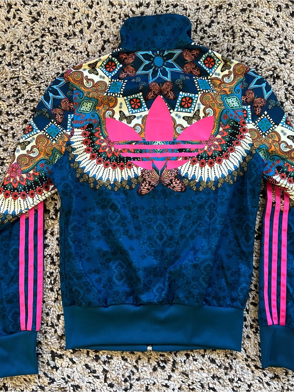 Adidas Originals x Farm Rio Borbomix Firebird Track Jacket Full Zip Womens Small - Picture 16 of 16